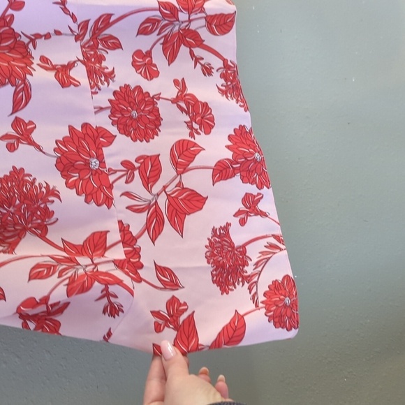 Cabi Top Strappy Floral women's size medium peplum bottom - Picture 6 of 12